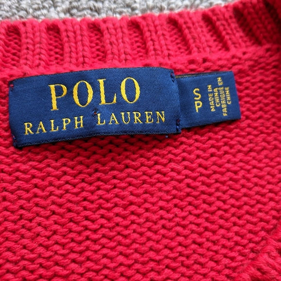 🔥 Polo Sport Vintage Logo Red Sweater - Picture 3 of 3
